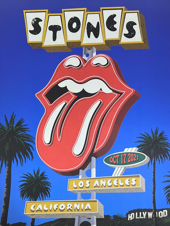 Rolling Stones - 2021 poster No Filter Tour Los Angeles, CA 10/17