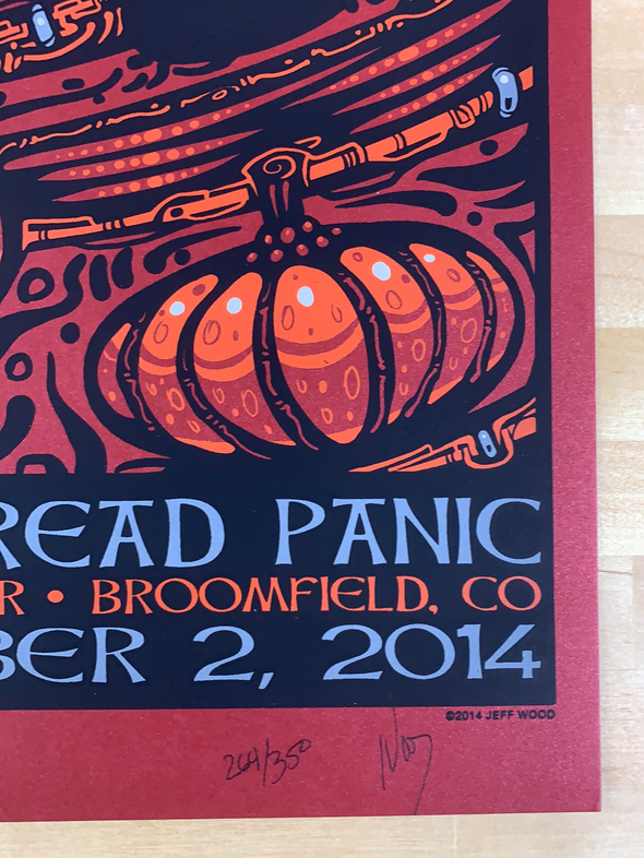 Widespread Panic - 2014 Jeff Wood poster Broomfield, CO 11/2 1st Bank Center