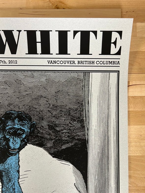 Jack White - 2012 Rob Jones poster Vancouver, BC