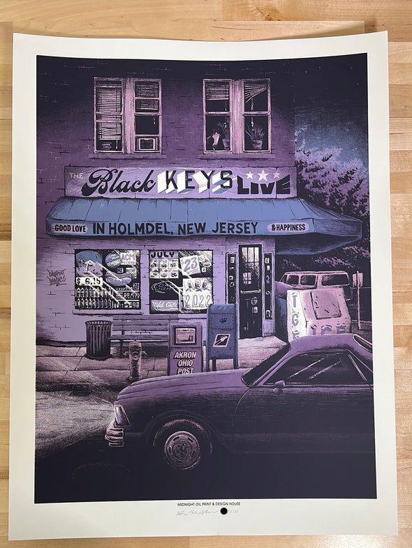 The Black Keys - 2022 Alex MacAskill poster Holmdel, NJ