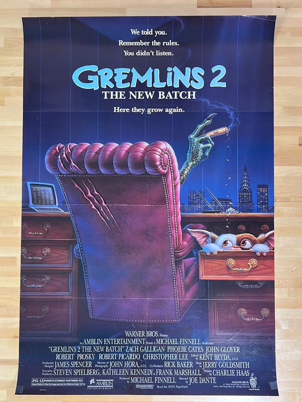 Gremlins 2 - 1990 one sheet movie poster original vintage 27x40