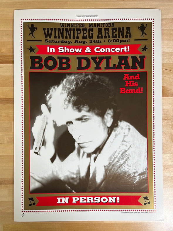 Bob Dylan - 2002 Geoff Gans poster Winnipeg, Mantoba
