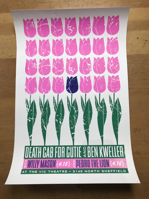 Death Cab For Cutie - 2004 poster The Vic Chicago, IL