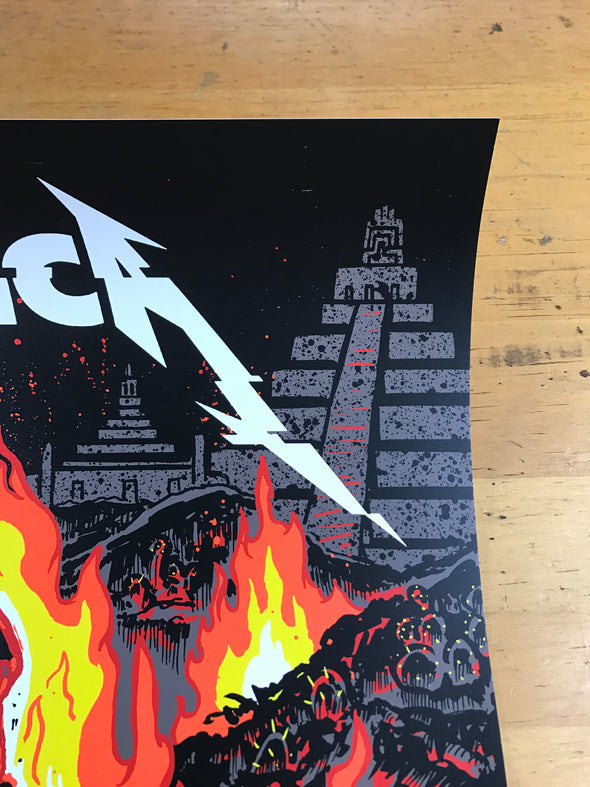 Metallica - 2017 Munk One poster Mexico City N2 S/N AP Foro Sol Arena