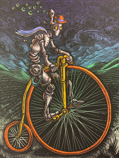 Cybercycle - 2009 EMEK poster bicycle art print