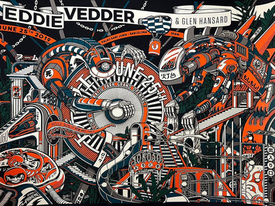 Eddie Vedder - 2022 Paiheme Studio poster Barcelona, ESP