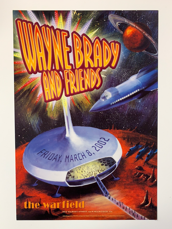 Wayne Brady - 2002 Frank Wiedemann poster The Warfield Theatre San Fran 1st