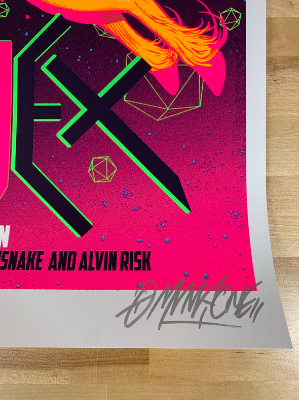 Skrillex - 2014 Munk One poster Barcelona, Spain Ker Club