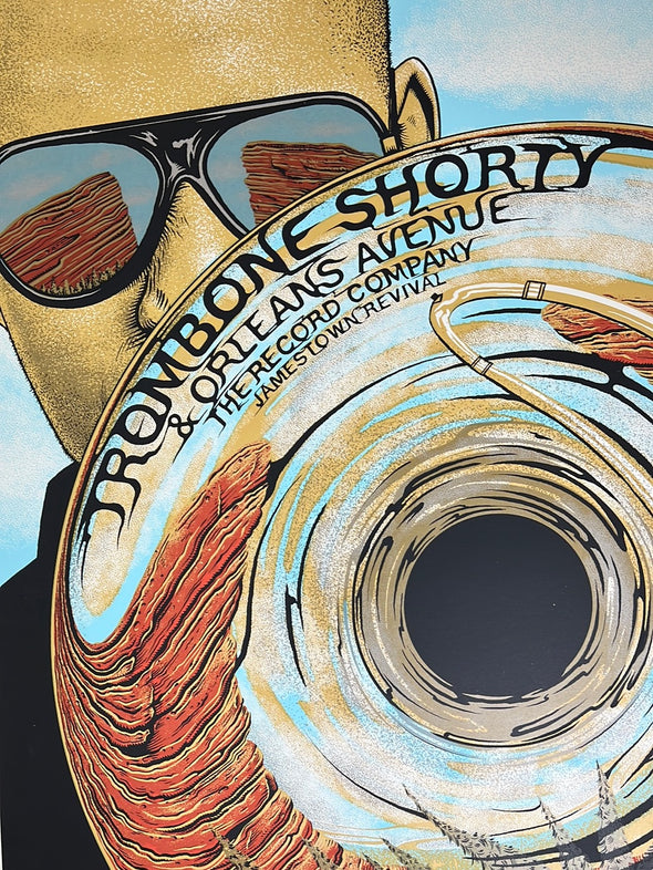 Trombone Shorty - 2017 Neal Williams poster Red Rocks Morrison, CO