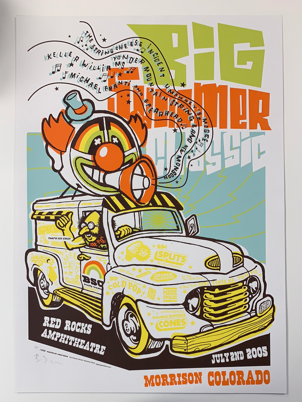 Big Summer Classic - 2005 Ames Brothers poster Morrison, CO Red Rocks