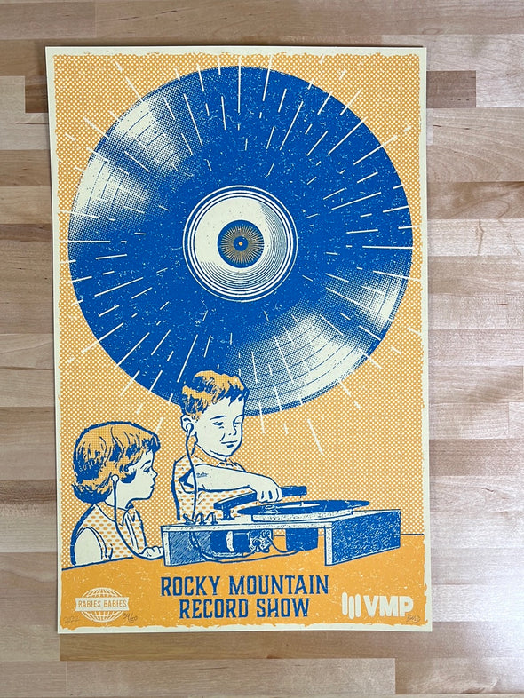 Rocky Mountain Record Show - 2021 Brendan Moyles Dorney poster Denver, CO