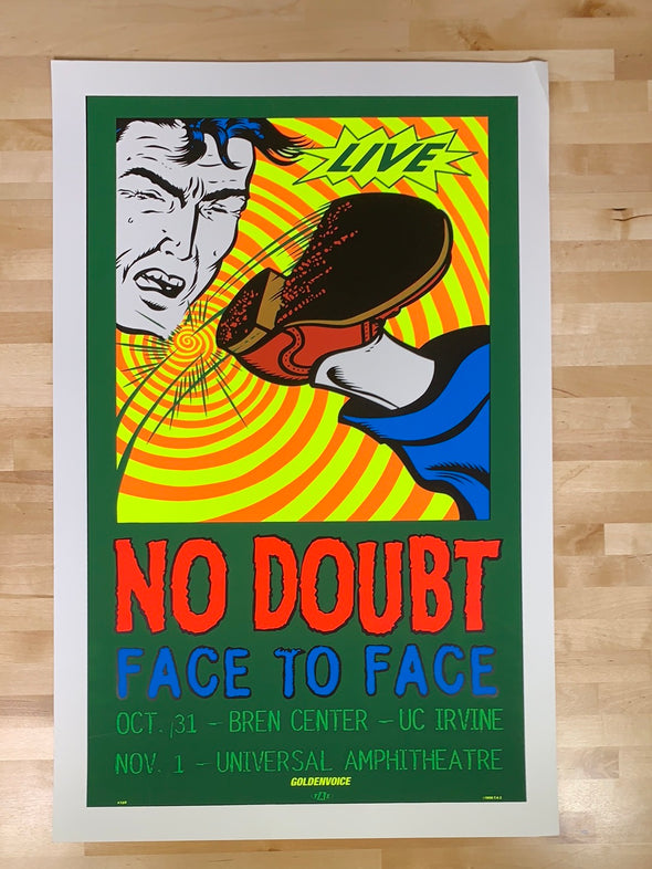 No Doubt - 1996 T.A.Z. poster Irvine, Los Angeles, CA 1st ed