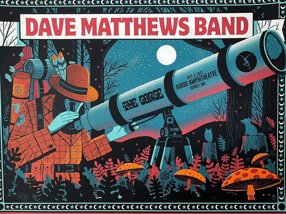 Dave Matthews Band - 2021 Methane poster George, WA 9/3