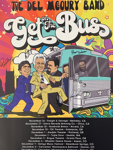 The Del McCoury Band - 2017 poster Get on the Bus tour