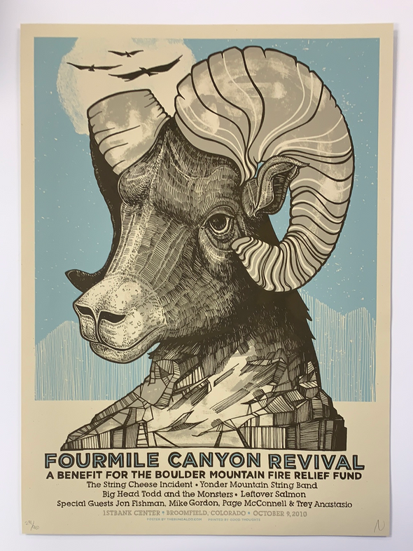 Fourmile Canyon Revival - 2010 John Vogl poster Broomfield, CO