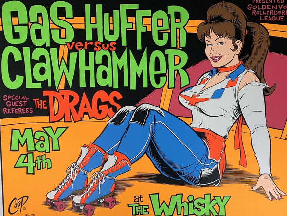 Gas Huffer - 1996 Chris Coop poster Los Angeles, CA Whisky a Go-Go