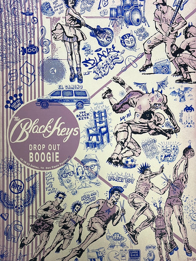 The Black Keys - 2022 EMEK poster Dallas, TX