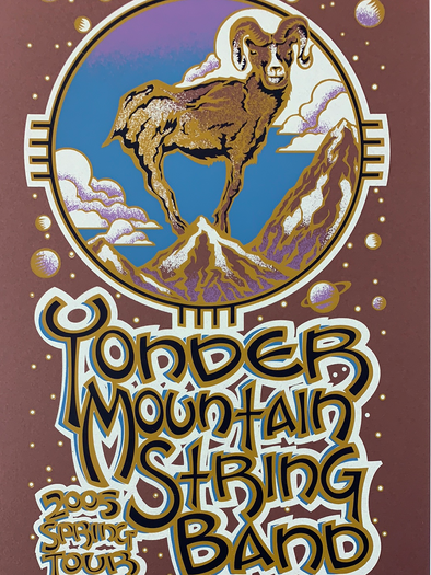 Yonder Mountain String Band - 2005 Gary Houston poster Spring Tour