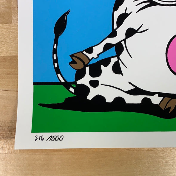 Cows on Vacation - 2021 Jim Pollock poster Art print Phish 2/3