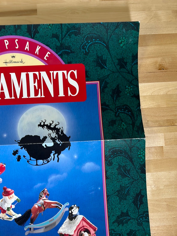 Ornaments - 1990 Hallmark Christmas movie promo poster original vintage