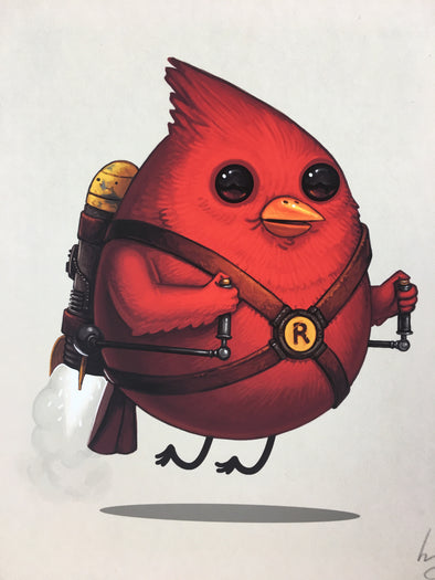 Rocketbird - 2017 Mike Mitchell Art Print Limited Edition
