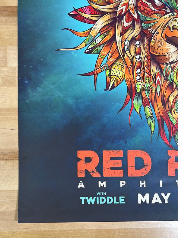 Stick Figure - 2018 Twiddle poster Red Rocks Morrison, CO