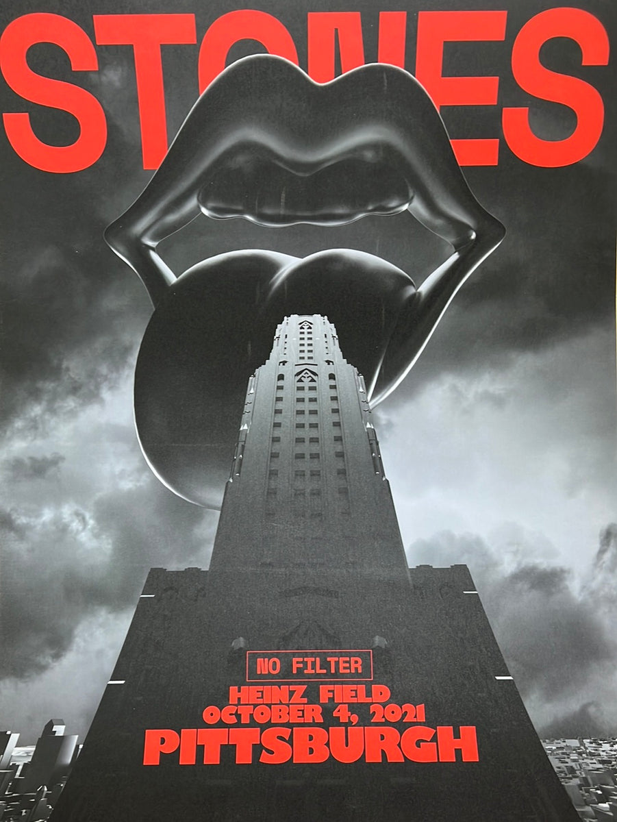 Rolling Stones - 2021 poster Pittsburgh, PA No Filter Tour – Sold