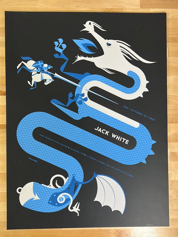 Jack White - 2012 Tom Whalen poster Jackson, TN