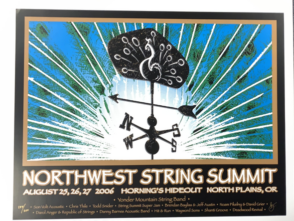Northwest String Summit - 2006 Brian Langeliers poster Plains, OR Horning's Hideout