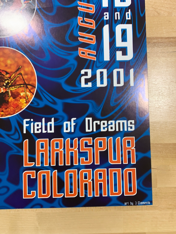 Widespread Panic - 2001 Jason Clements poster Larkspur, CO Field of Dreams