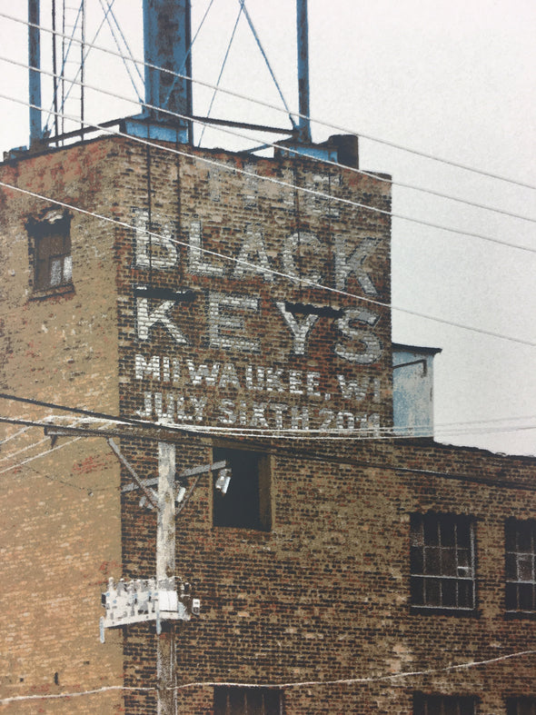 The Black Keys - 2011 Dan MacAdam Crosshair Poster Milwaukee, WI Marcus Amphithe