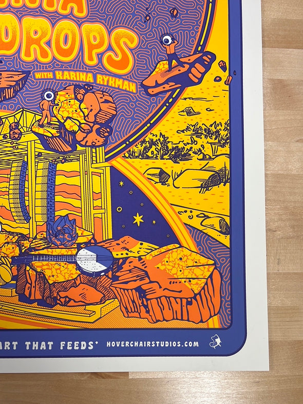 The Infamous Stringdusters - 2022 Hoverchair poster Red Rocks Morrison, CO