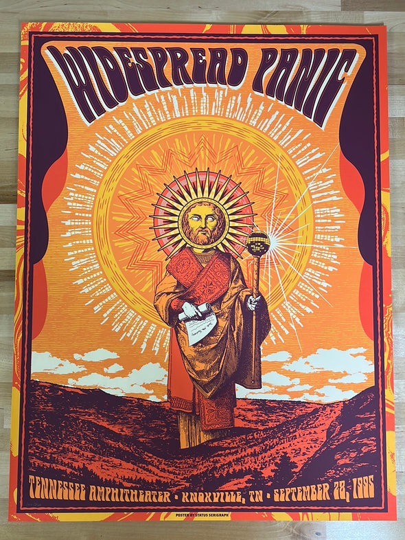 Widespread Panic - 1995 Status Serigraph poster Knoxville, TN