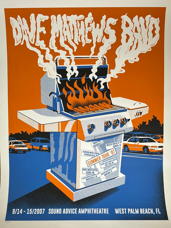 Dave Matthews Band - 2007 Methane poster West Palm Beach, FL