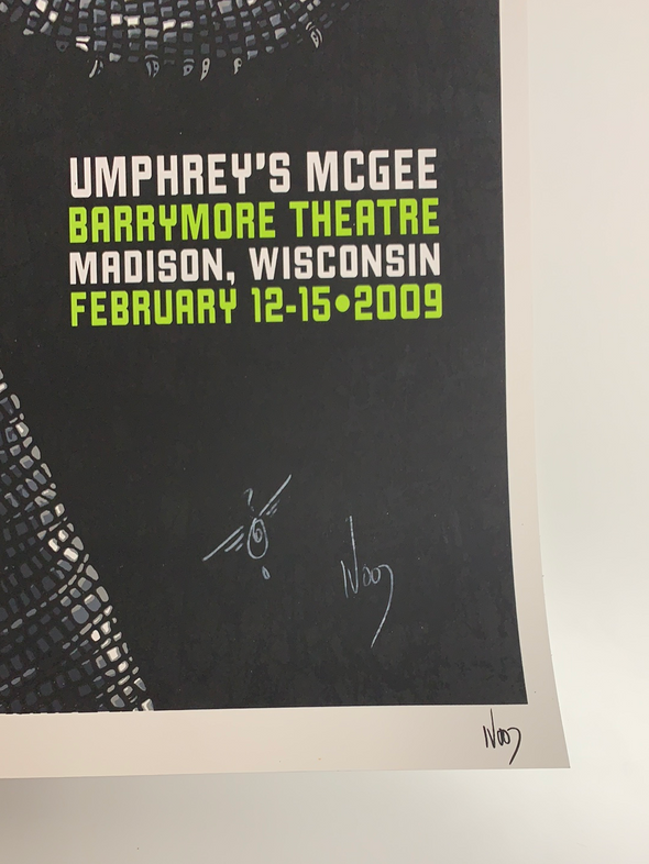 Umphrey's McGee - 2009 Jeff Wood poster Madison, WI
