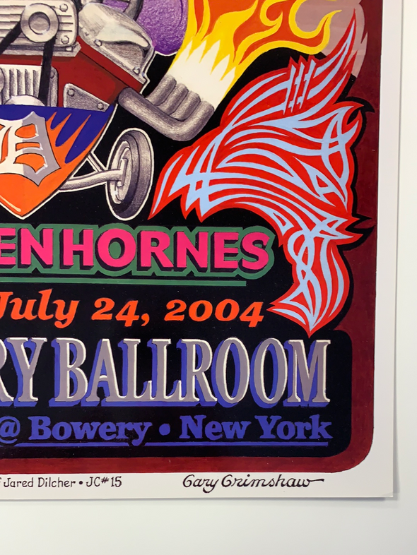 The Dirtbombs - 2004 Gary Grimshaw poster New York City, NY Bowrey