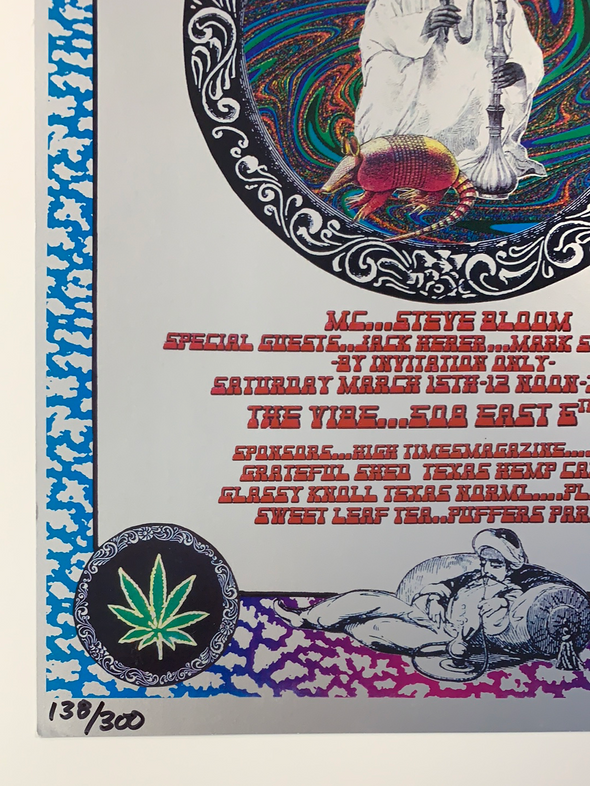 High Times Party - 2003 Brian Salvador Curley poster Austin, TX