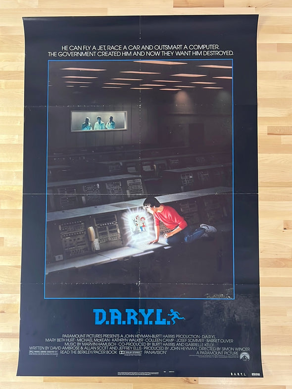 D.A.R.Y.L. - 1985 one sheet movie poster original vintage 27x40