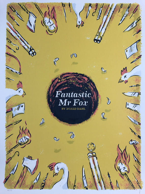 The Fantastic Mr Fox - Delicious Design League poster, Roald Dahl