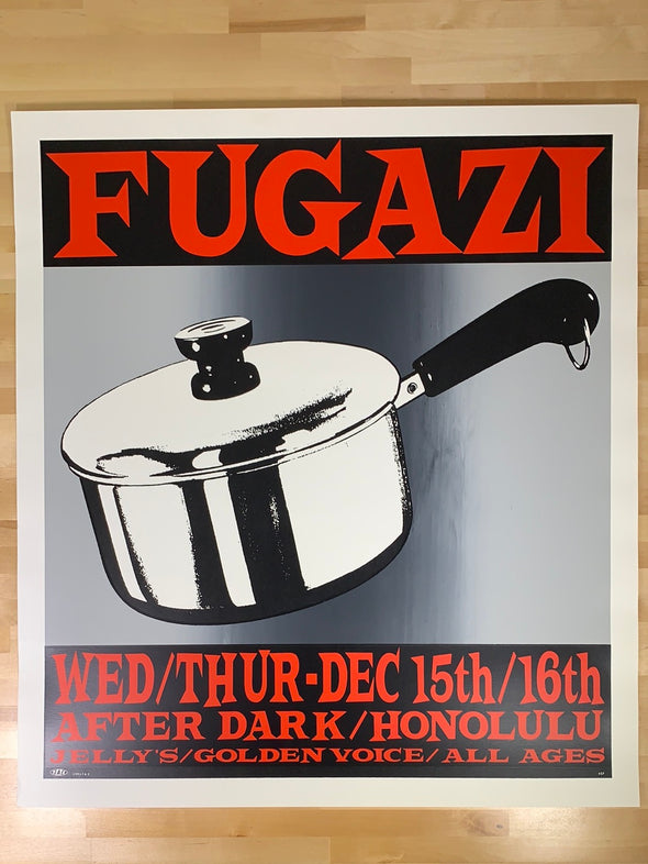 Fugazi - 1993 T.A.Z. poster Honolulu, HI After Dark 1st ed