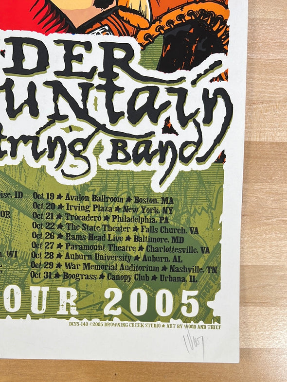 Yonder Mountain String Band - 2005 Jeff Wood poster Fall Tour