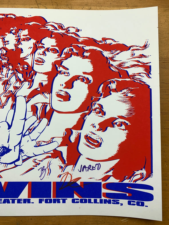 Melvins - 2007 8ball poster Fort Collins, CO Aggie Theatre Band Signed