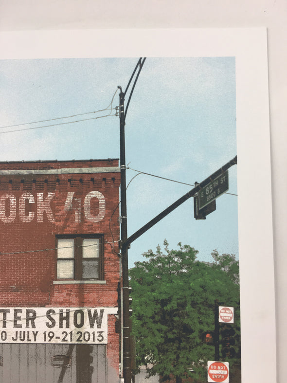 Flatstock 40 - 2013 Dan MacAdam Crosshair Poster Chicago, IL Union Park