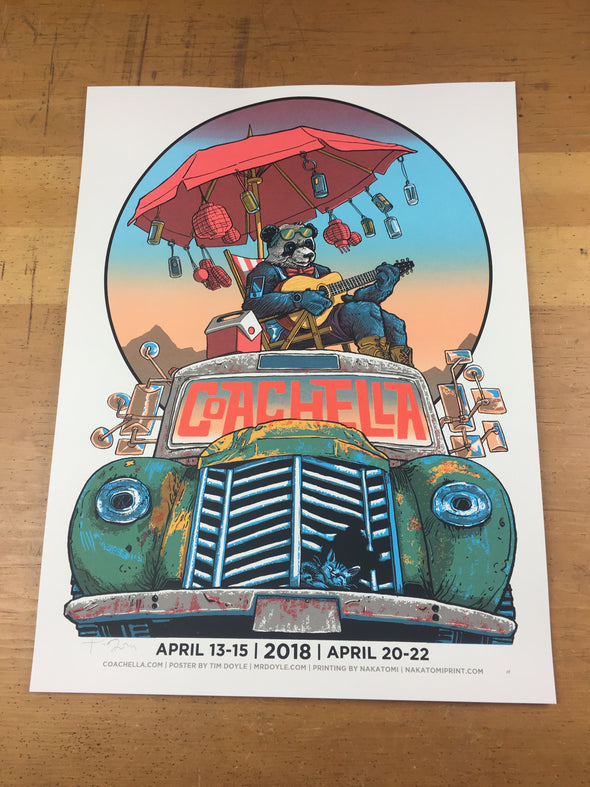 Coachella - 2018 Tim Doyle Poster Day Version
