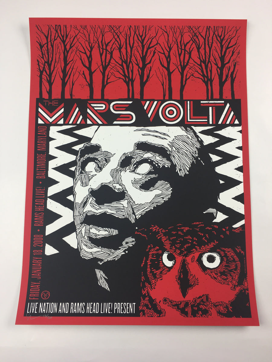 Todd Slater / Mars Volta ポスター AP マーズヴォルタ The Mars Volta - 2008 Todd Slater Poster Baltimore, MD Ram's Head