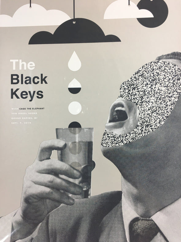 The Black Keys - 2014 John Knoerl poster Grand Rapids, MI Van Andel Arena