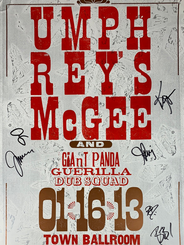 Umphrey's McGee - 2013 poster Buffalo, NY Band Signed 47/215