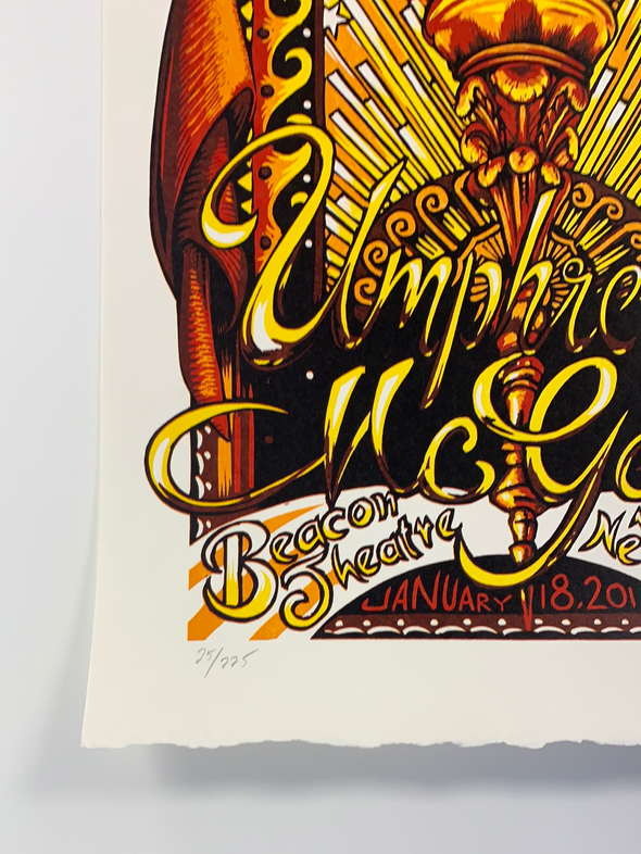 Umphreys McGee - 2013 AJ Masthay 1st poster New York, NY Beacon Theatre