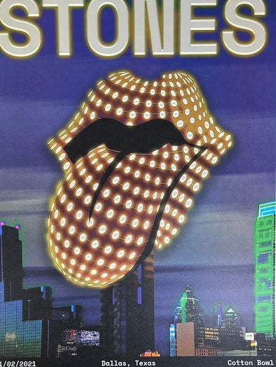 Rolling Stones - 2021 poster No Filter Tour Dallas, TX
