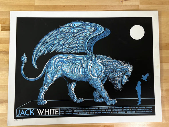 Jack White - 2012 Todd Slater poster European Tour